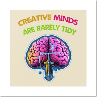 Creative Minds Are Rarely Tidy Posters and Art